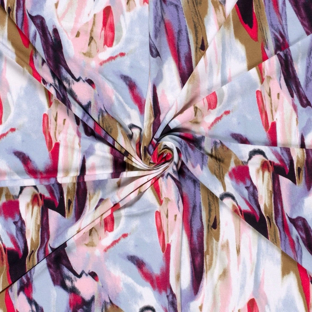 Watercolour Flame Viscose Jersey Fabric 3 Watercolour Flame Viscose Jersey Fabric - Image 3