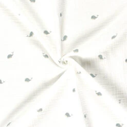 Little Whales Double Gauze Fabric -Ernst Fabric Store DD5297B7 6B9D 4B00 BA74 9ACE68D3D400