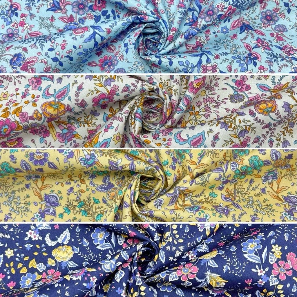 Abstract Gardens Rose & Hubble Cotton Poplin Fabric 1 Abstract Gardens Rose & Hubble Cotton Poplin Fabric