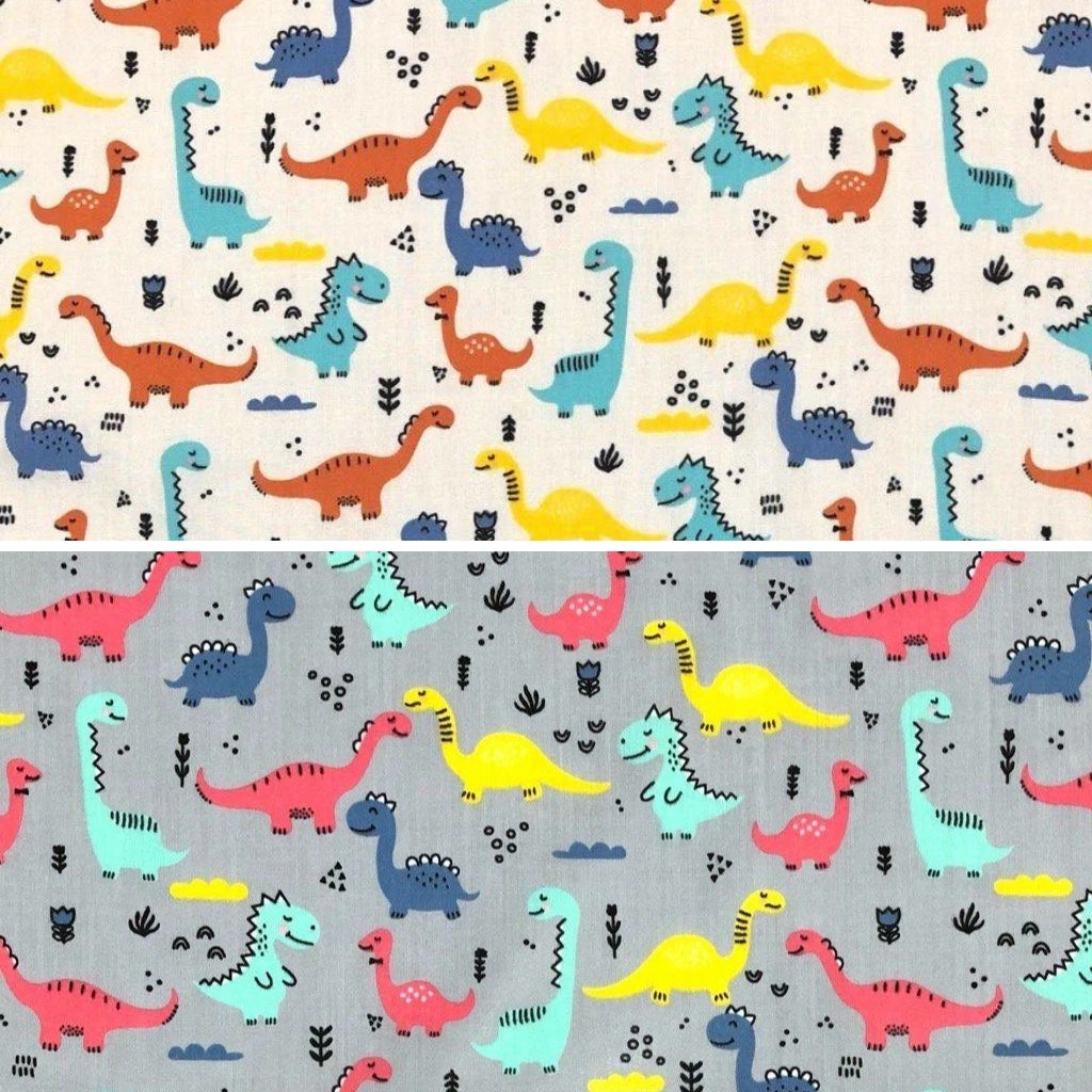 Dinosaurs Polycotton Fabric 1 Dinosaurs Polycotton Fabric