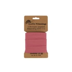 20mm Stretch Bias Binding Tape - 3 Metres -Ernst Fabric Store DuskyPink