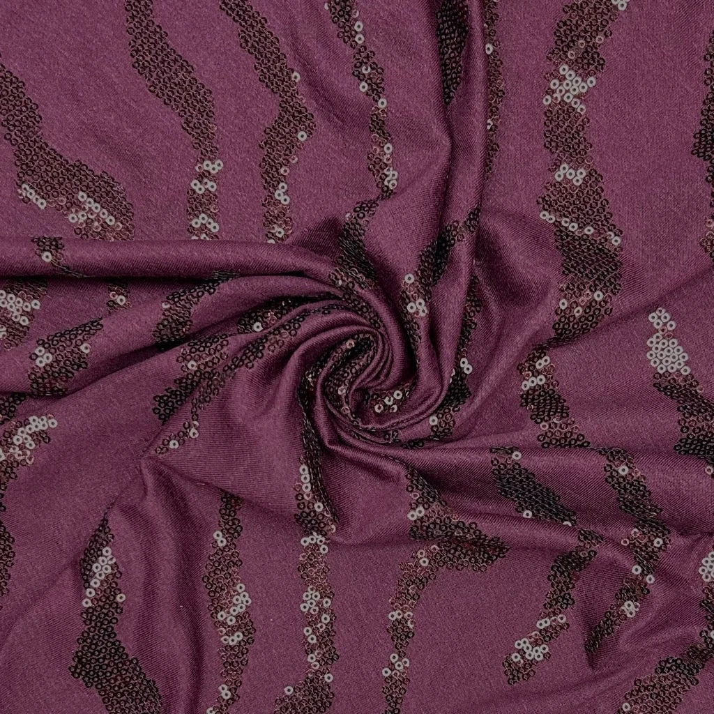Sequin Wave Jersey Fabric 14 Sequin Wave Jersey Fabric - Image 14