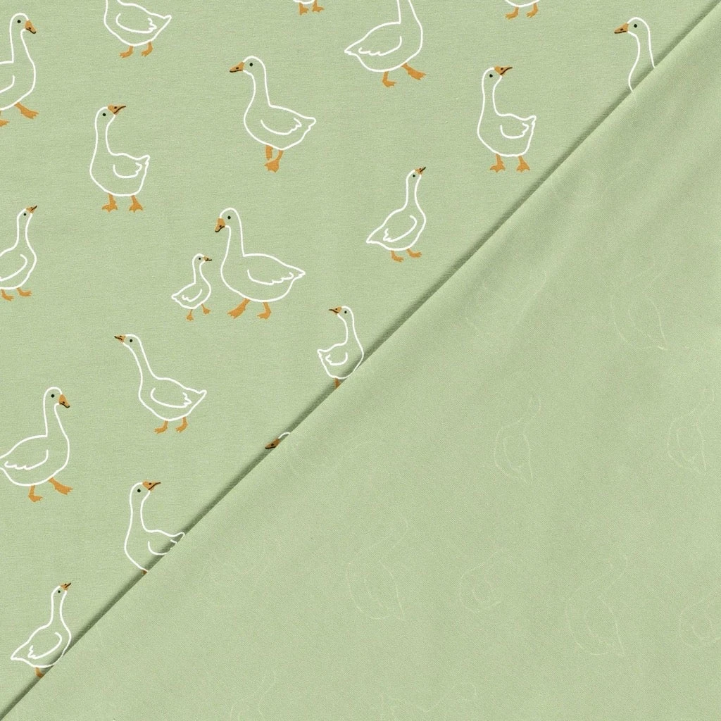 Goosey Grove Cotton Jersey Fabric 4 Goosey Grove Cotton Jersey Fabric - Image 4