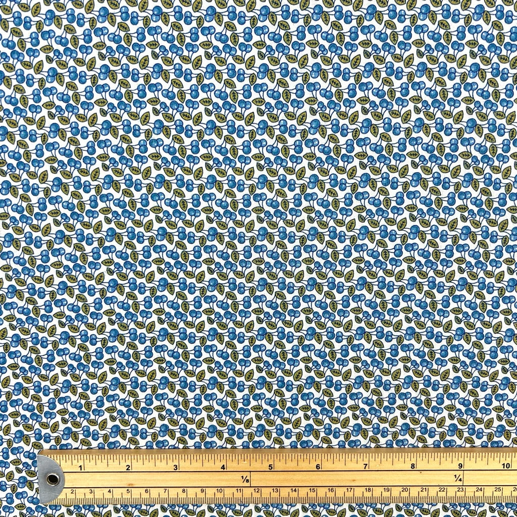 Blueberry Charm Cotton Seersucker Fabric 2 Blueberry Charm Cotton Seersucker Fabric - Image 2