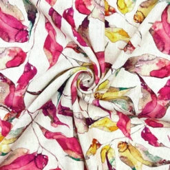 Tropical Leafy Linen Viscose Fabric -Ernst Fabric Store E44259F6 87AD 43E8 AEC8 7B6959640C6E