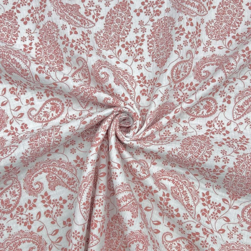 Paisley Floral Organic Double Gauze Fabric 6 Paisley Floral Organic Double Gauze Fabric - Image 6