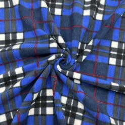 Royal Blue Checkered Anti Pill Polar Fleece Fabric -Ernst Fabric Store E5419D03 E259 437C A289 379C565E99DC