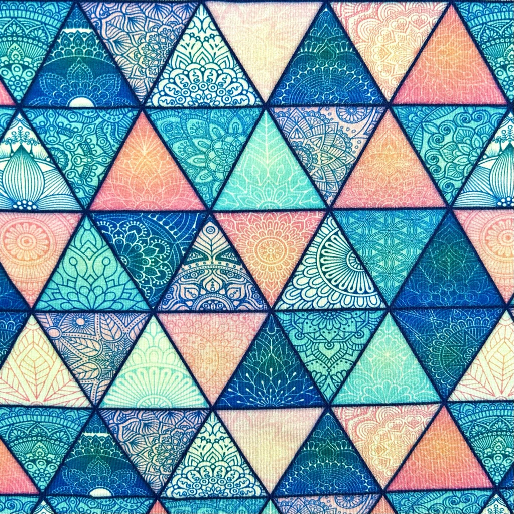 Prism Shapes Viscose Jersey Fabric 1 Prism Shapes Viscose Jersey Fabric