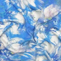 Floral Cascade Linen Look Viscose Fabric 9 Floral Cascade Linen Look Viscose Fabric -Ernst Fabric Store E90F6536 B6B7 4DA1 B102 D96BD494B19F