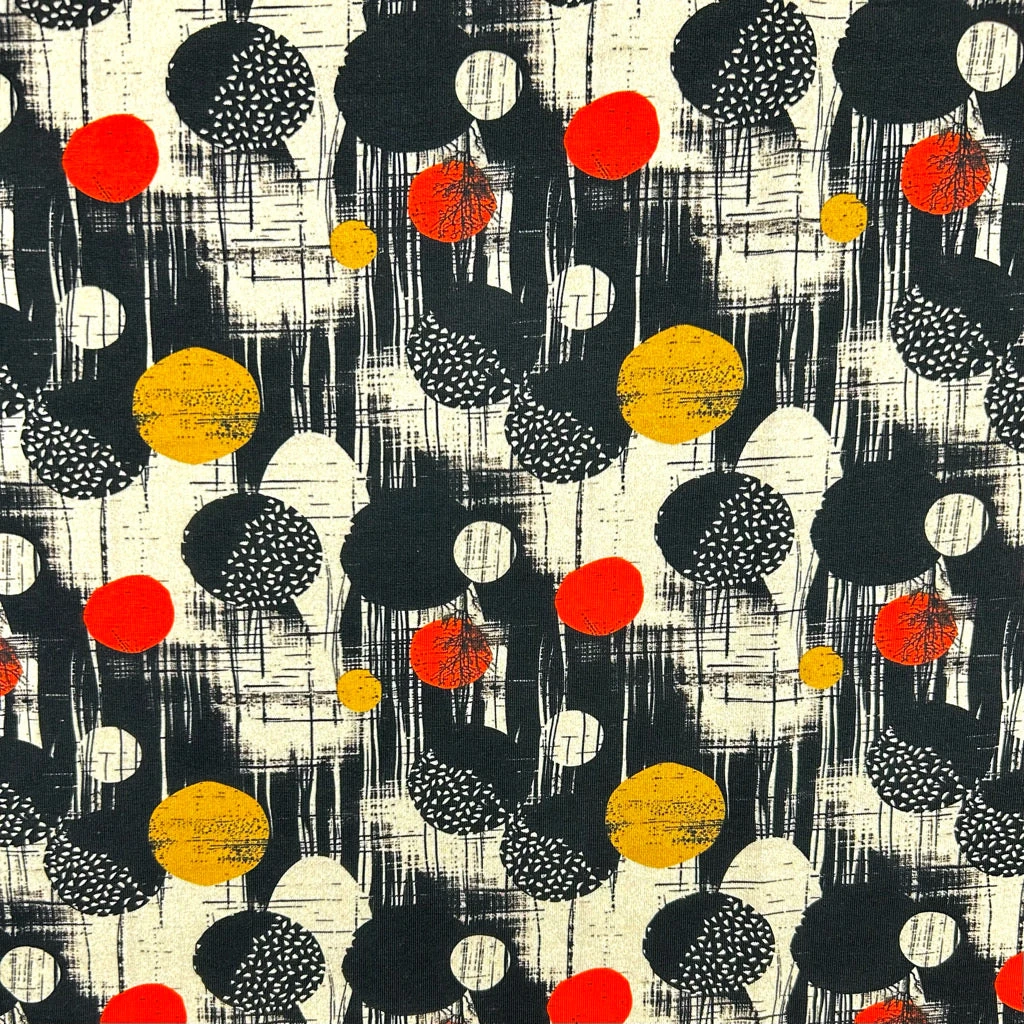 Retro Rounds French Terry Fabric 1 Retro Rounds French Terry Fabric