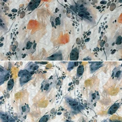 Nature's Palette Embroidered Polycotton Fabric