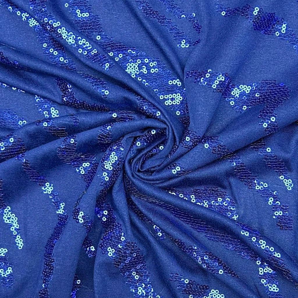 Sequin Wave Jersey Fabric 6 Sequin Wave Jersey Fabric - Image 6