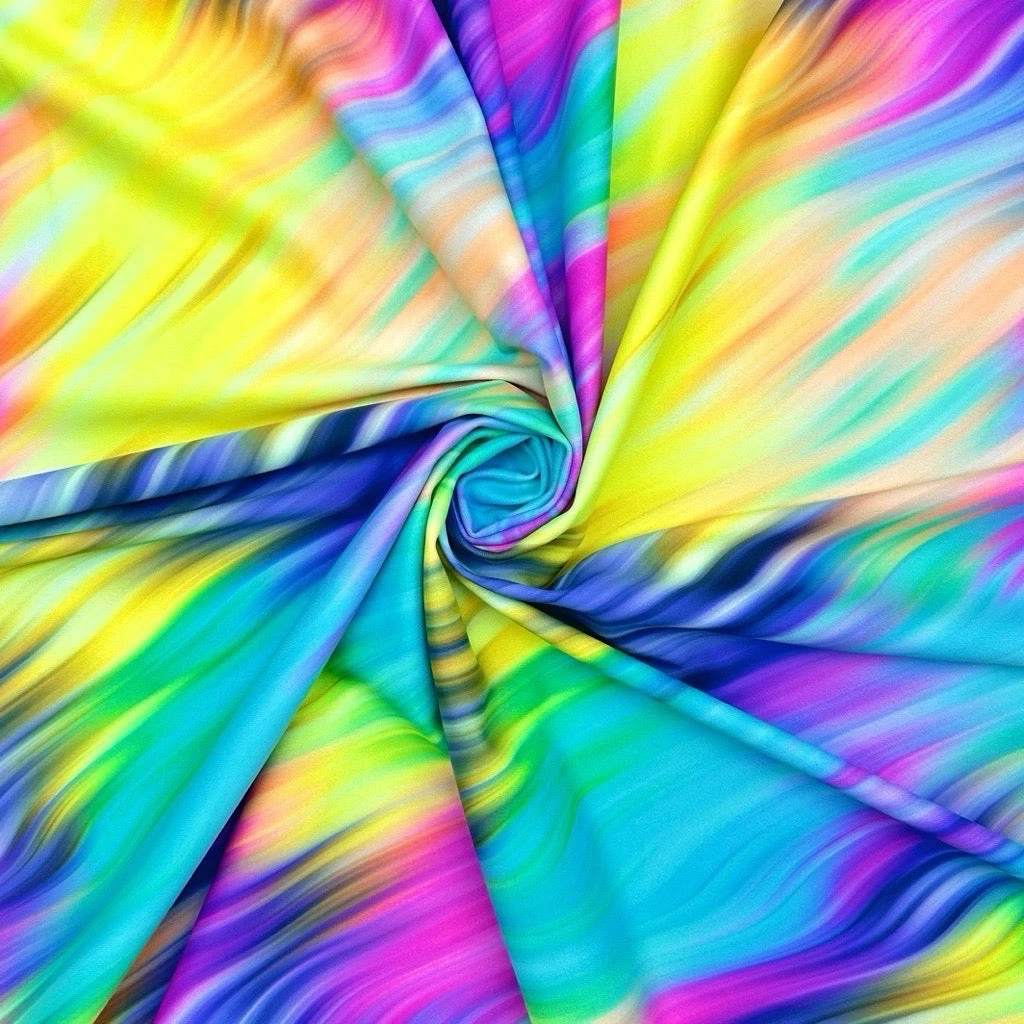 Electric Whirl Active Wear Jersey Fabric 3 Electric Whirl Active Wear Jersey Fabric - Image 3