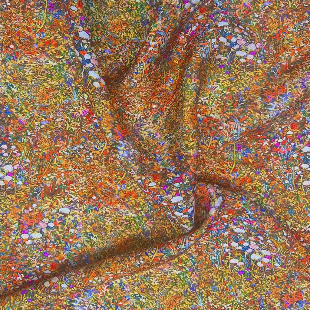 Floral Palette Bamboo Silkette Fabric 6 Floral Palette Bamboo Silkette Fabric - Image 6