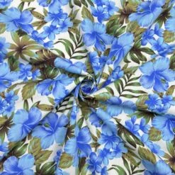 Blue Blooms Rose & Hubble Cotton Poplin Fabric -Ernst Fabric Store F0CD1B4A 1C1B 447C A4C1 AB5700211828