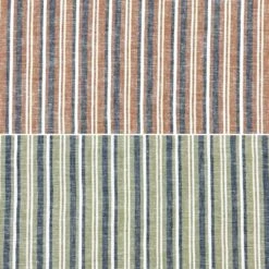 Striped Linen Viscose Fabric