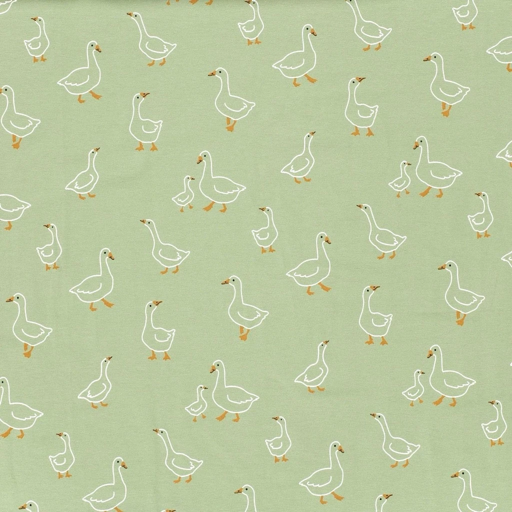 Goosey Grove Cotton Jersey Fabric 1 Goosey Grove Cotton Jersey Fabric