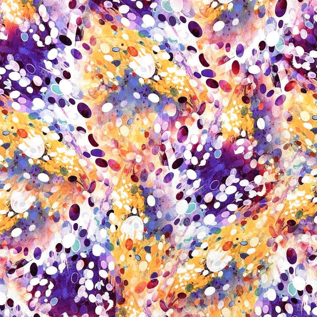 Vivid Drops Viscose Poplin Fabric 7 Vivid Drops Viscose Poplin Fabric - Image 7