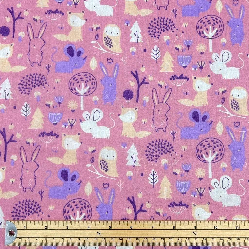 Woodland Cuties Polycotton Fabric 2 Woodland Cuties Polycotton Fabric - Image 2