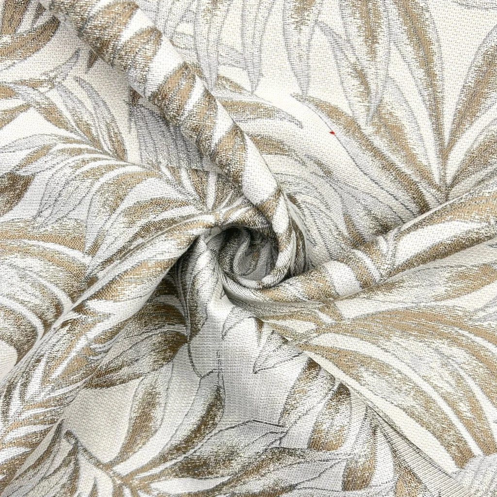 Metallic Leaves Furnishing Fabric 4 Metallic Leaves Furnishing Fabric - Image 4