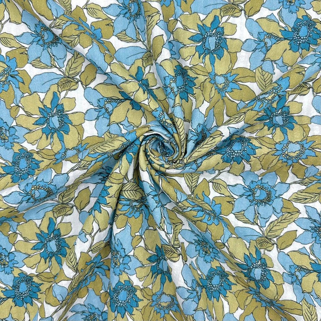 Bright Bloom Cotton Seersucker Fabric 6 Bright Bloom Cotton Seersucker Fabric - Image 6