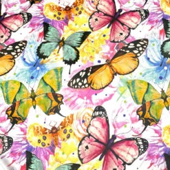 Butterfly Dance Viscose Jersey Fabric