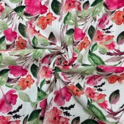 Vibrant Flowers Linen Viscose Fabric 5 Vibrant Flowers Linen Viscose Fabric -Ernst Fabric Store FA0D1363 8EFF 4845 869C 4701F74536FB