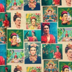 Colourful Muse Faux Silk Fabric