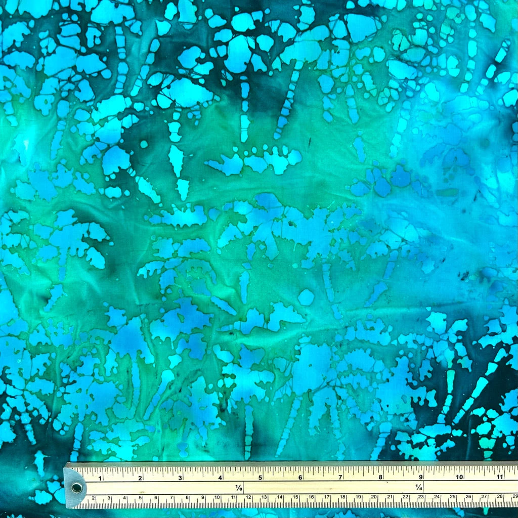 Palm Shadows Cotton Batik Fabric 2 Palm Shadows Cotton Batik Fabric - Image 2