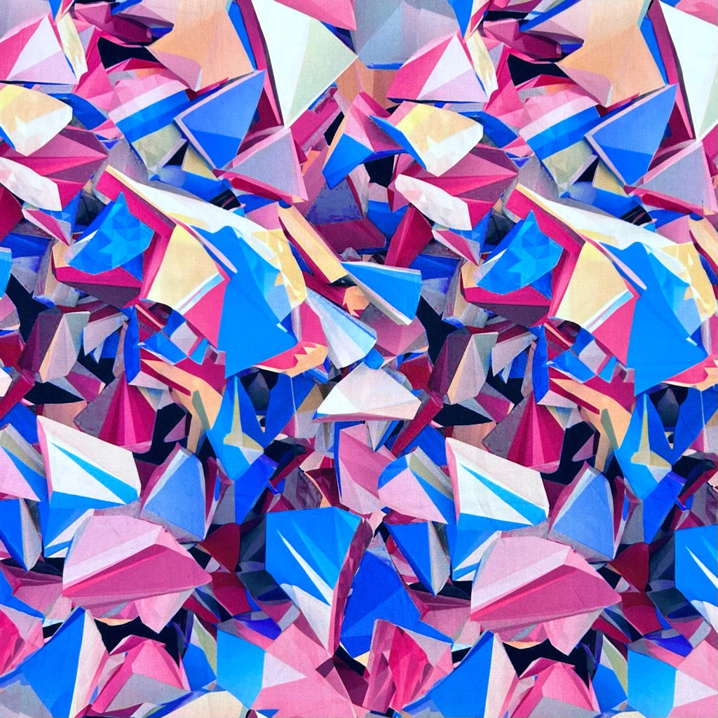 Prism Shards Viscose Poplin Fabric 3 Prism Shards Viscose Poplin Fabric - Image 3