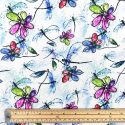 Floral Flight Viscose Jersey Fabric -Ernst Fabric Store FF6E6A8B 5D0E 43A8 930E 50A441B2BE0D