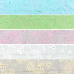 Floral Perfection Embroidered Cotton Fabric