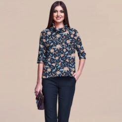 Floral Bamboo Cotton Jersey Fabric 11 Floral Bamboo Cotton Jersey Fabric -Ernst Fabric Store FloralBambooCottonJerseyFabric