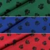 Paw Print Heavy Duty Waterproof Fabric
