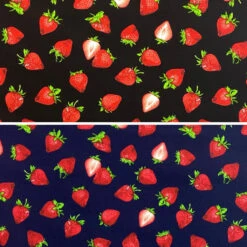 Strawberry Rose & Hubble Cotton Poplin Fabric