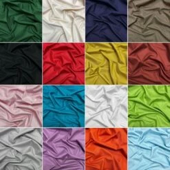 Plain Soft Cotton Canvas Fabric - Full 12m Bolt