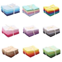 Plain 14 Piece Cotton Fat Quarter Bundle - Big Pack