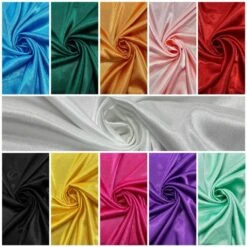 1 Plain Crepe Back Satin Fabric