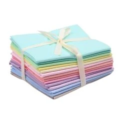 Plain 14 Piece Cotton Fat Quarter Bundle - Big Pack -Ernst Fabric Store TR022 FQ 0033