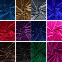 Plain Stretch Velvet Fabric