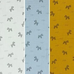 Zebra Organic Double Gauze Fabric