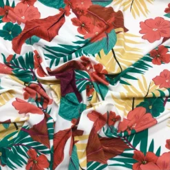 Large Tropical Flowers And Leaves Crepe Fabric 10 Large Tropical Flowers And Leaves Crepe Fabric -Ernst Fabric Store image 05f18289 1b44 4fbc bca2 64e4613c72ff