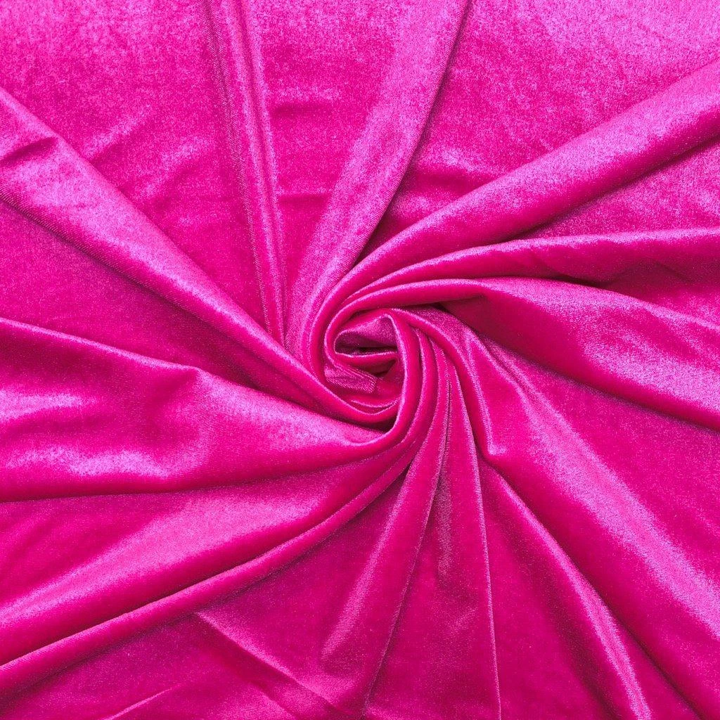 Plain Stretch Velvet Fabric 6 Plain Stretch Velvet Fabric - Image 6