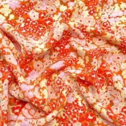 Multicoloured Large And Small Floral Polyester Crepe Fabric -Ernst Fabric Store image 21312500 8ed9 4f0a b0c1 0c2a162d1581