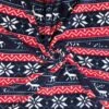 Navy And Red Reindeer Anti Pill Polar Fleece Fabric