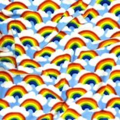 Rainbows Anti Pill Polar Fleece Fabric