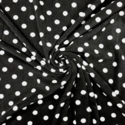 White Polka Dot Anti Pill Polar Fleece Fabric -Ernst Fabric Store image 37615c3c 26b2 4763 97c7 f140ef6742e4