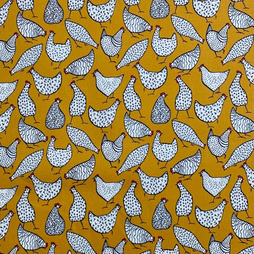 Hens Rose & Hubble Cotton Poplin Fabric 4 Hens Rose & Hubble Cotton Poplin Fabric - Image 4