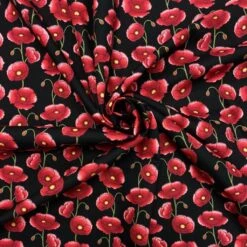 Poppies Rose & Hubble Cotton Poplin Fabric -Ernst Fabric Store image 3ddea877 a834 456b b5a9 ac94ba38f756