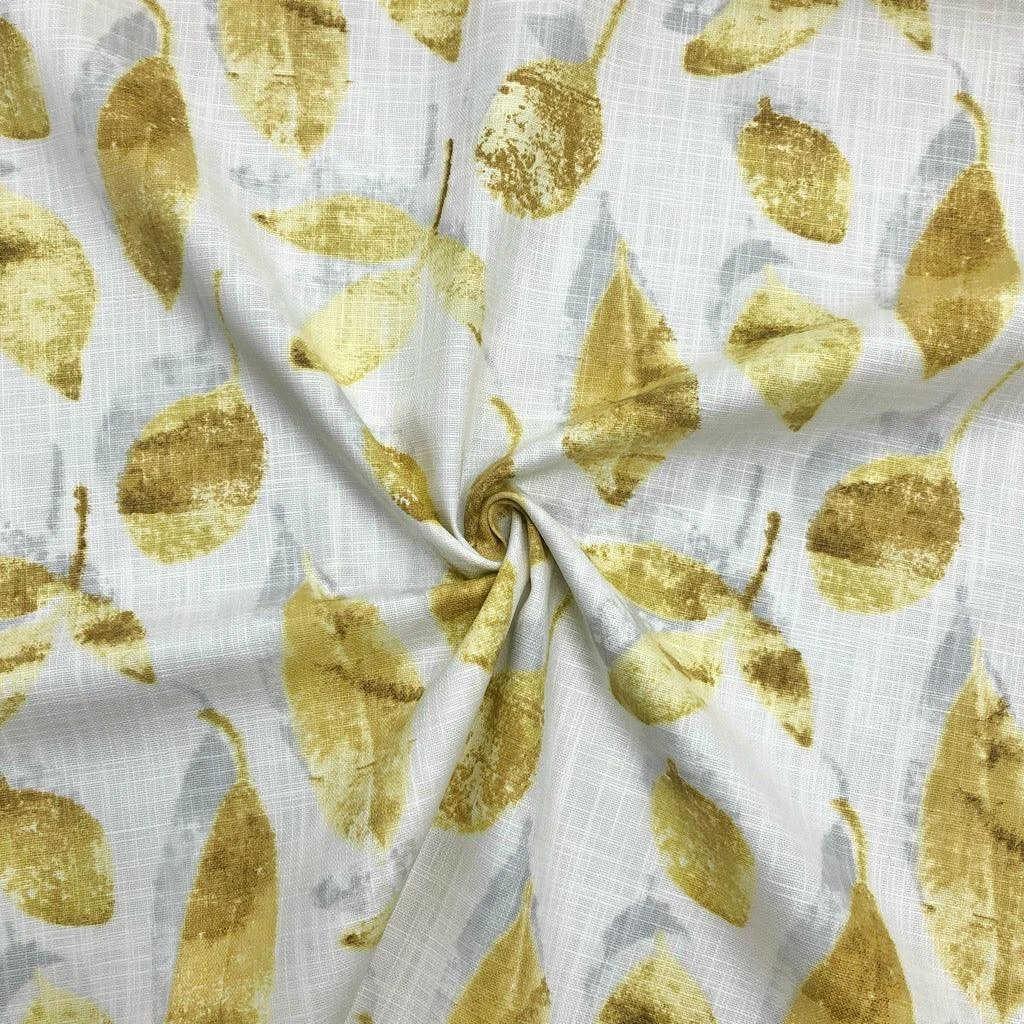 Leaves Linen Look Cotton Upholstery Fabric 3 Leaves Linen Look Cotton Upholstery Fabric - Image 3